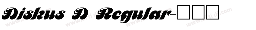 Diskus D Regular字体转换